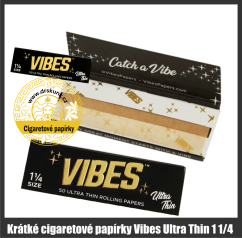 Vibes Ultra Thin 1 1/4 Krátké cigaretové papírky